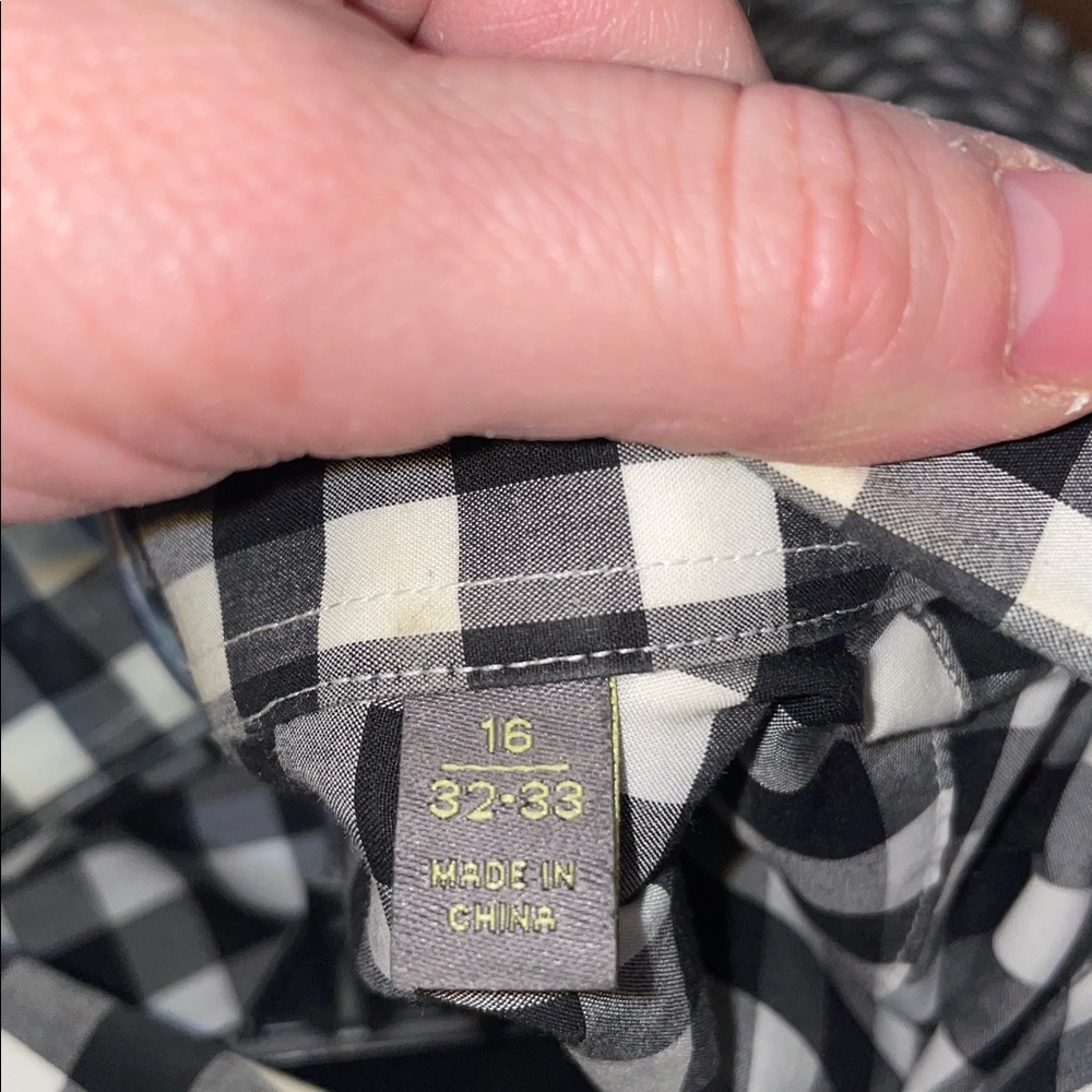 Calibrate Classic Black and White Checkered Men's Shirt - Picture 5 of 5